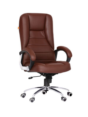 EC19 – Cramer High-Back Office Revolving Chair (Brown)