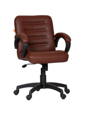 OC23 – Texas Mid-Back Office Revolving Chair (Brown)